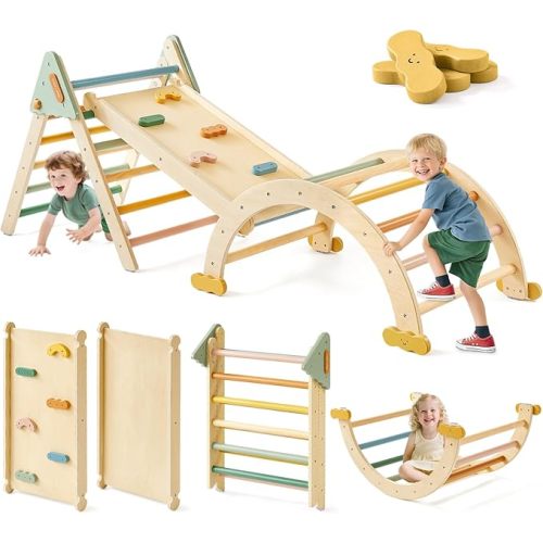 Tiny Land Pikler Triangle Set (Morandi)