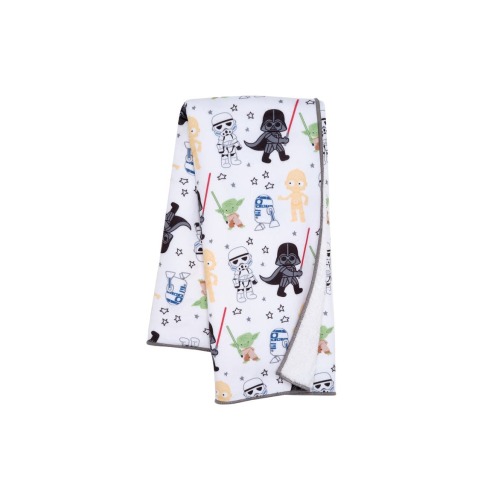 Star Wars Classic Fleece Baby Blanket - Yoda/Darth Vader/R2-D2/C-3PO