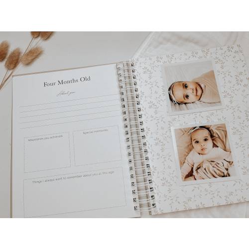 Personalized Baby Memory Book: Modern Keepsake with Photo Pages