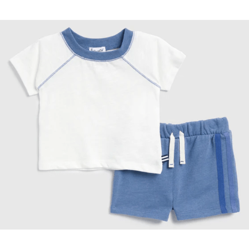 Infant Boy Sky Jersey Short Sleeve Set