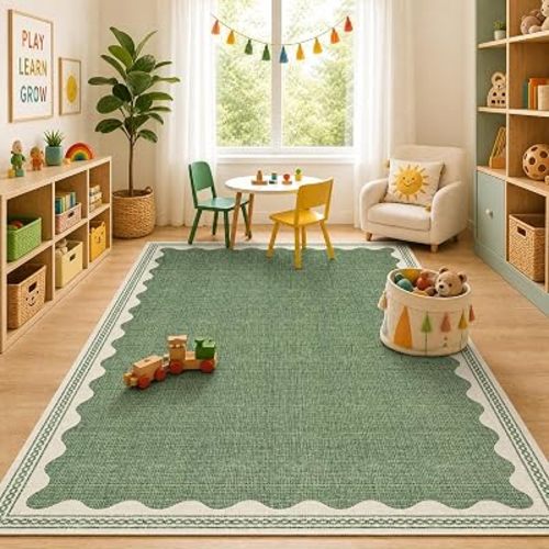 GarveeHome Scalloped Rug