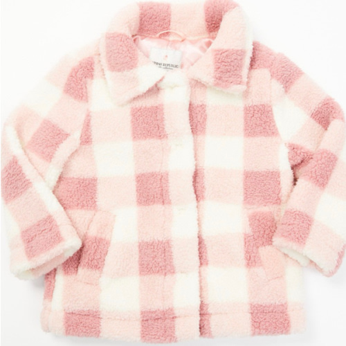 Urban Republic Infant Girls' Plaid Print Snap Shacket