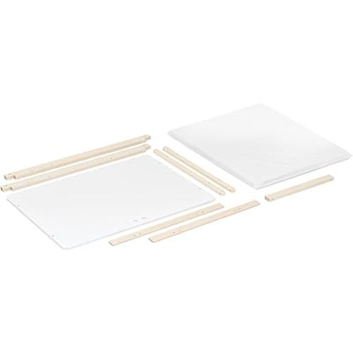 Babyletto Rolli All-Stages® Midi Crib Conversion Kit in Washed Natural, Greenguard Gold Certified, FSC Certified, Portable & Adjustable with Pad Included