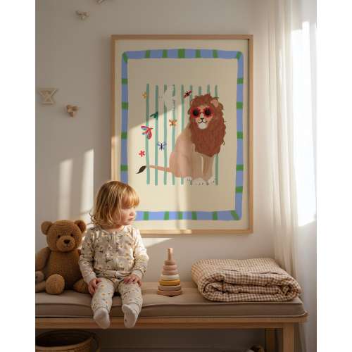 Leo the Lion Nursery Art Print: Kids Room Decor