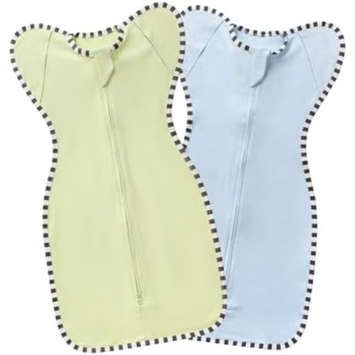 Baby Swaddle Blanket for Newborns and Infants,2-Piece Set Infant Pajamas,Bidirectional Zipper,Easy to Put On and Take Off