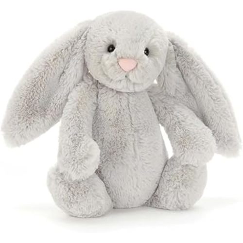 Jellycat Bashful Silver Bunny Medium - L: 9 cm x l: 12 cm x h: 31 cm