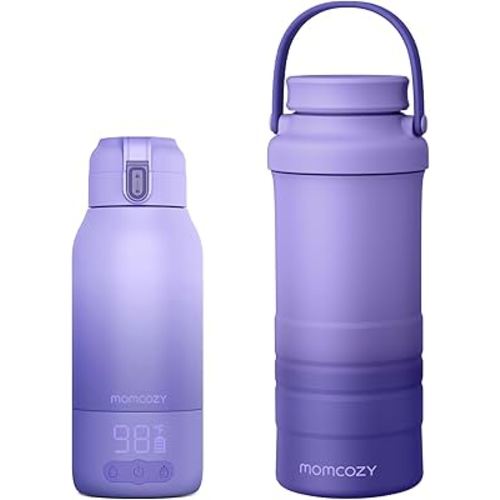 Momcozy Portable Milk Warmer for Travel & Momcozy 22oz Portable Breast Milk Cooler for Outdoor