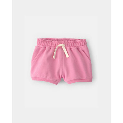 Baby Girl French Terry Shorts - Pink | Carter's