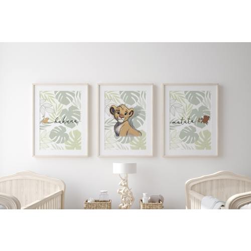 Lion King Nursery Prints: Boho Safari Animal Art (Set of 3) (Digital Download)