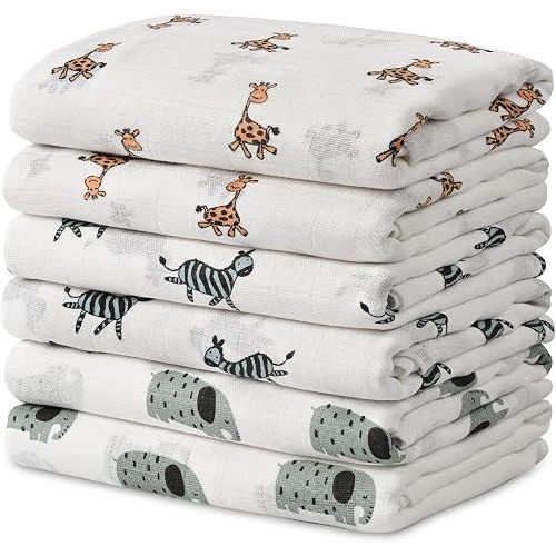 GLLQUEN BABY Receiving Blankets Muslin Swaddle Blanket for Newborn Girl Boy
