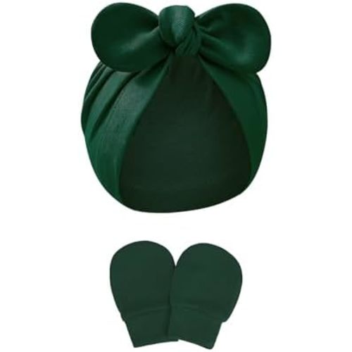 Amazon.com: Zando Big Bow Baby Hats and Mittens Newborn Hat Essentials Cotton Warmth Safety Anti-Scratch Infant Hospital Hat Baby Pink Turban for Christmas Hallowmas Daily Sleep Birthday Girls Boys 0-2T: Clothing, Shoes & Jewelry