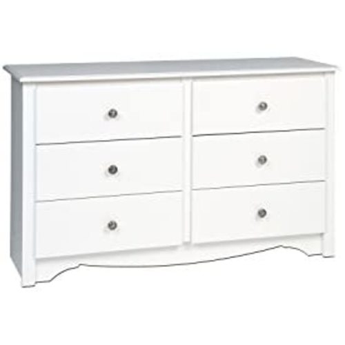 PREPAC White Monterey Children's 6 Drawer Dresser