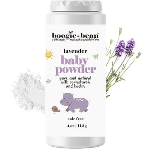 Baby Powder, Lavender Baby Powder with Cornstarch, Talc Free Cornstarch Body Powder, Natural Kaolin Clay and Oatmeal