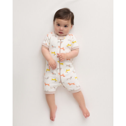 100% Organic Cotton Shortie Onesie - 6-9 months