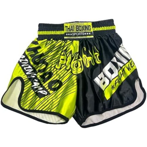 Muay Thai Shorts for Children Traditional MMA Gym Kickboxing Boxing Training Active Shorts