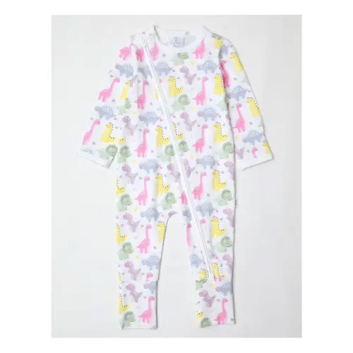Sprout Essential Dino Coverall in White | MYER