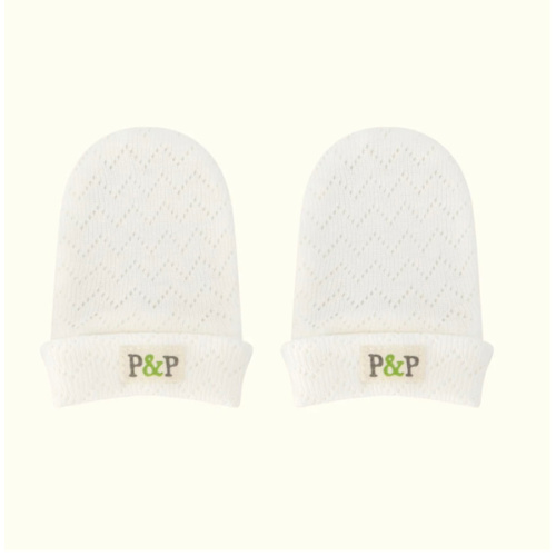 Natural Organic Cotton Pointelle Baby Mittens (No Scratch Mittens) – Paul and Paulie