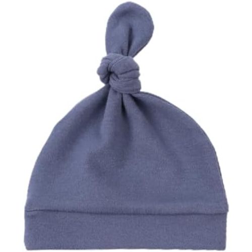 JANGANNSA Newborn Baby Hat Infant Baby Boys Beanie Top Knot Stretchy Hats for Girls 100% Organic Cotton