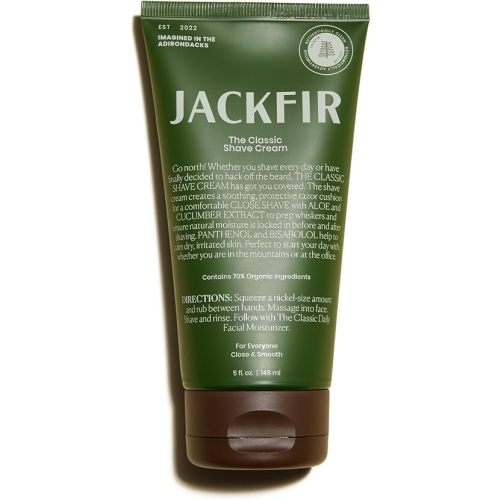 Jackfir The Classic Shave Cream for Men Sensitive Skin, 5 fl oz