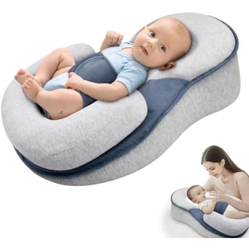 Baby Wedge Pillow for Newborn, Adjustable Wedge Baby Breastfeeding Lounger Perfect for Reducing Spit-Up