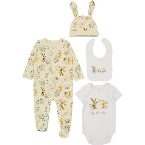 Cream Baby Cotton 4 Piece Starter Pack | Best&Less™ Online