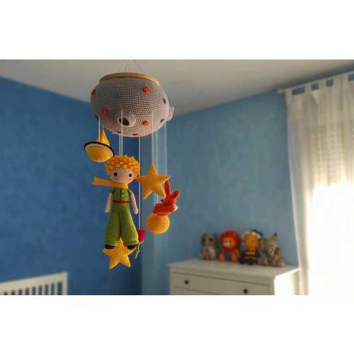 Little Prince Crochet Mobile Pattern: Amigurumi Carrousel (PDF Pattern)
