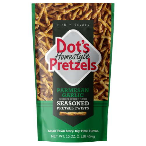 Dot's Pretzels Parmesan Garlic Seasoned Pretzel Twists Snack, 16 oz