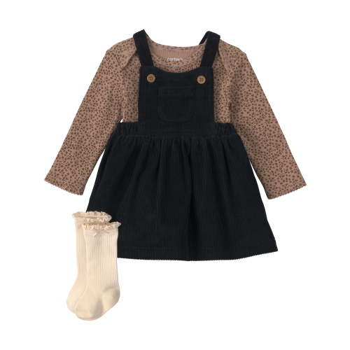 Carter's Child of Mine Baby Girl Dress Set, 3-Piece, Sizes 0/3-24 Months
