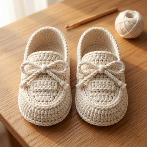 Newborn Easy Crochet Baby Loafers Pattern | Beginner Booties PDF