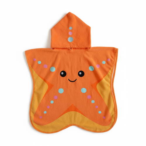 Mainstays Hooded Beach Towel, Starfish, 1 Piece, 24" x 48", 325 GSM - Walmart.ca