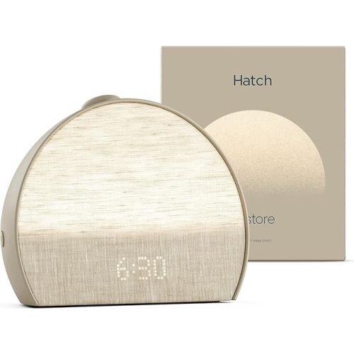 Hatch Restore 3 Sunrise Alarm Clock, Sound Machine, Smart Light (Putty) - White Noise, Screen-Free Sleep Routine