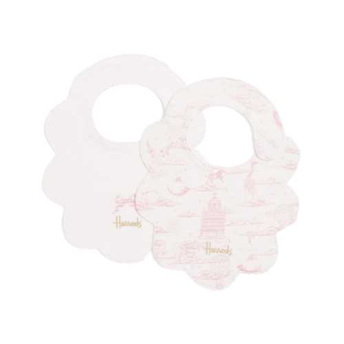 Harrods Cotton Balloon Bib (Set of 2)
