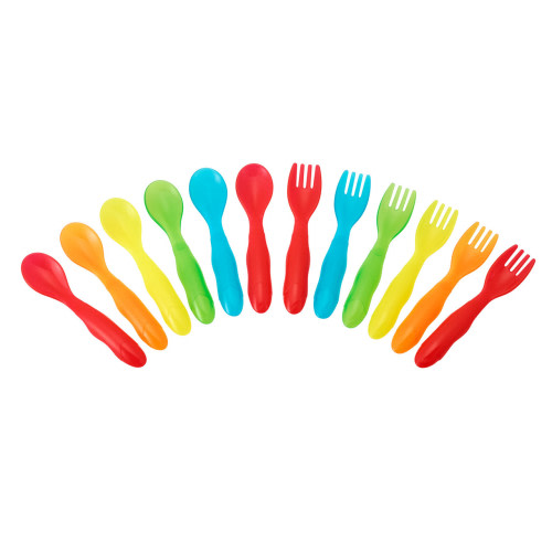 Take & Toss Toddler Forks and Spoons – 12 Pack [Y1033CA10]