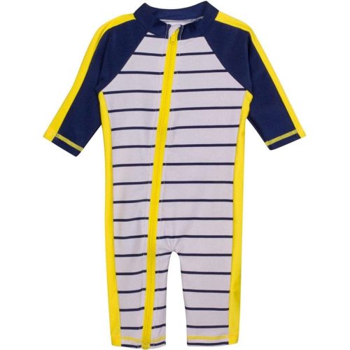 SwimZip Boys' Long-Sleeve UPF 50+ Swimsuit for Baby, Toddler, & Little Boys