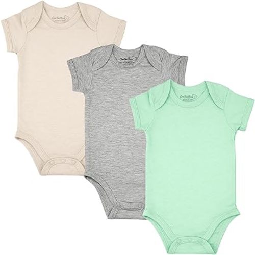 123 Bear Baby Cotton Spandex short-sleeve bodysuits unisex boy girl