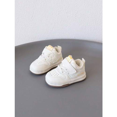 1 Pair Children's Shoes With Letter Decor, Leather Material, Comfortable & Easy To Walk, Low-Top Design With Lace Combination, Flat Style, Casual Sports Shoes For Daily Play, School And Other Occasions [Choose According To Actual Foot Length] | SHEIN USA