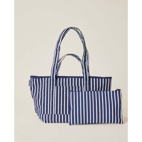 Universal Packable Park Carryall Organizer Bag | Navy Stripe - Storq by Kindred Bravely