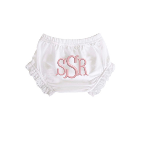 Personalized Lace Edge Bloomers