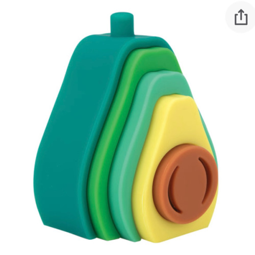 Silicone Stacking Avocado Toy