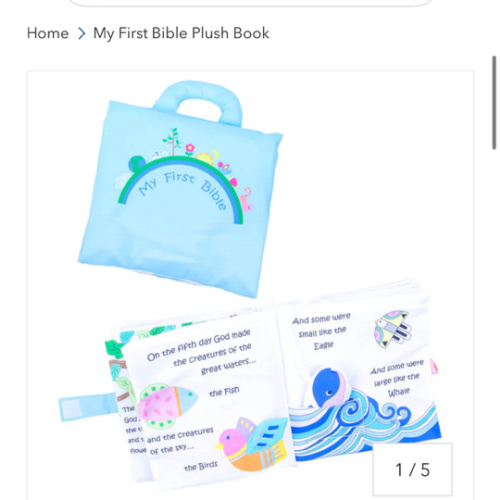 My First Bible Plush Book