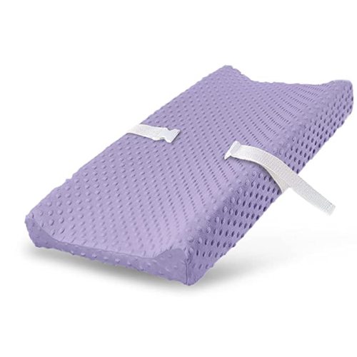 Changing Pad Covers, Unisex Diaper Soft Plush Change Table Sheets for Baby Girls and Boys - Fit 32"/34'' x 16" Pad (Pastel Lilac)