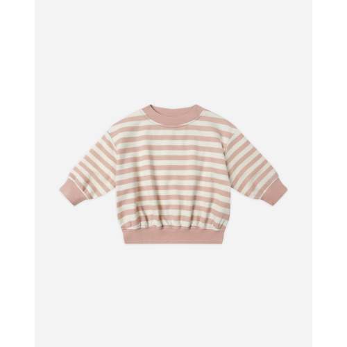 Crewneck Bubble Romper || Pink Stripe – Quincy Mae