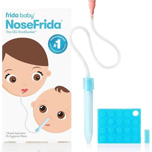 Frida Baby NoseFrida SnotSucker Nasal Aspirator for Baby, 24 Extra Filters
