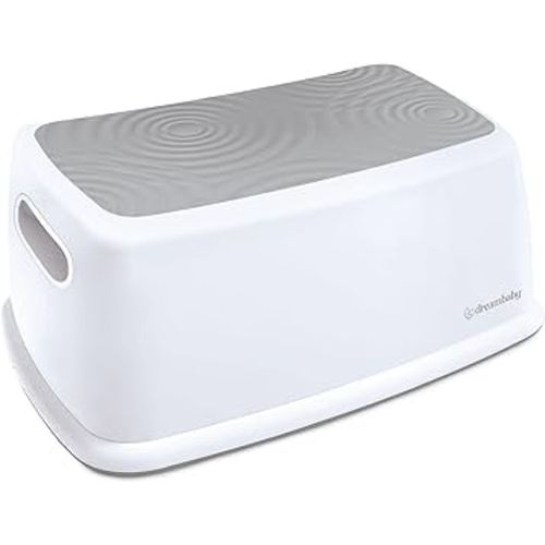 Dreambaby Toddler & Me Step Stool Potty Seat Training Aid with Anti-Slip Sure-Grip Steps, Holds up to 320 lbs for Kids & Adults, Grey