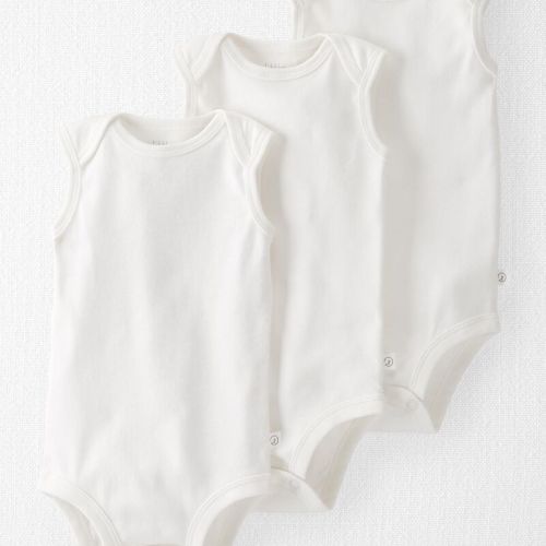 Baby 3-Pack Organic Cotton Bodysuits | Carter’s Oshkosh Canada 3M