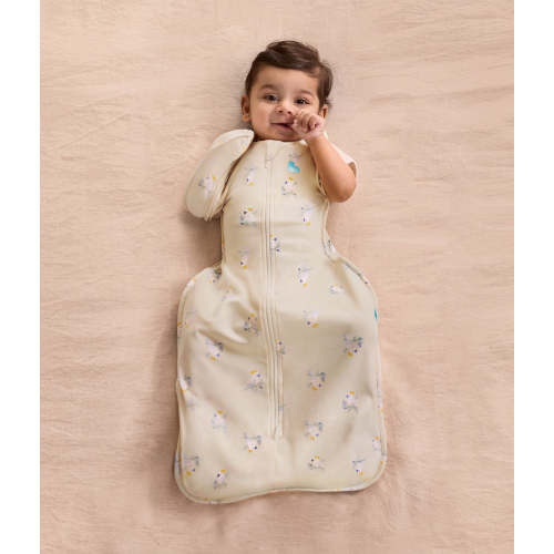 Swaddle Up™ 2-in-1 Transition Bag 1.0 TOG Cotton Cream Cockatoos