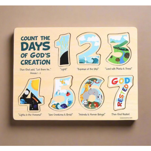 Wood Puzzle - Let’s Count - Days of Creation | littlelightcollective