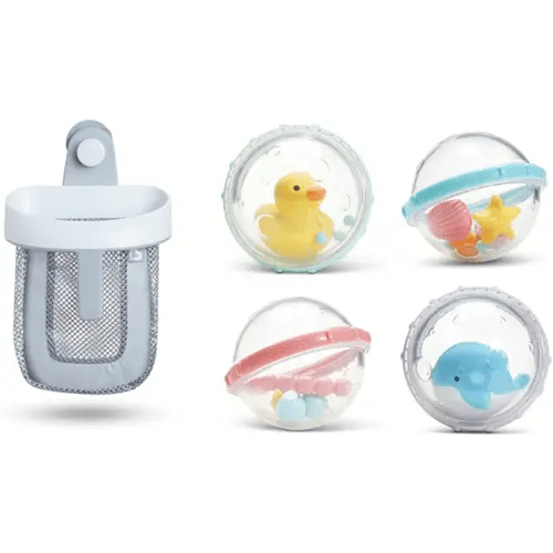Munchkin® Bath Toy Scoop with 4pk Float and Play Bubbles Bath Toy