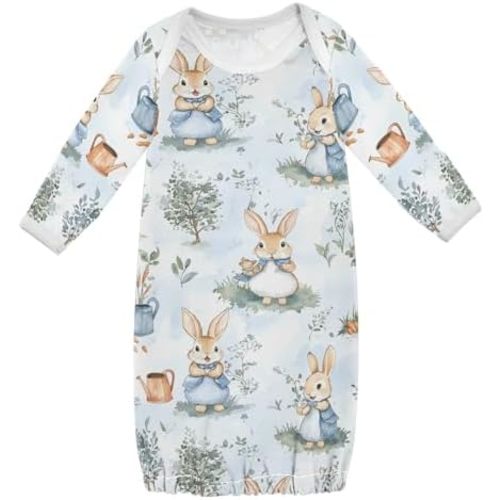 vvfelixl Baby Sleeper Gown for Newborn Boy Girls Golden Retriever Dogs Cartoon Infant Nightgown for 0-3 Months