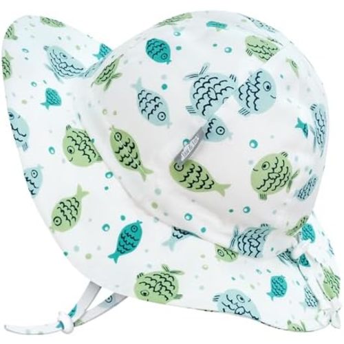 JAN & JUL Breathable Cotton Sun Hat with 50+ UPF Protection for Toddler Boys